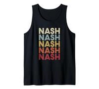 Nash Texas Nash TX Retro Vintage Text Canotta