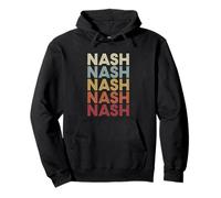 Nash Texas Nash TX Retro Vintage Text Felpa con Cappuccio