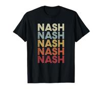 Nash Texas Nash TX Retro Vintage Text Maglietta