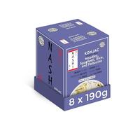 Nashi Konjac Shirataki Mix Pack - Inodore, adatto per vegani, senza grassi e a basso contenuto di calorie, tagliatelle dietetiche a basso contenuto di carboidrati (8×190g)