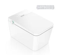 Nashi square | toilette intelligente giapponese | water quadrato | acqua con getto, tazza riscaldabile e asciugatura | apertura e chiusura automatica | imballaggio di bottiglie spumanti | Telecomando