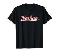 Nashua New Hampshire New England Vintage Varsity Distressed Maglietta