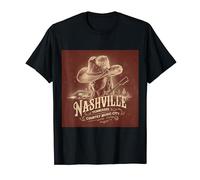 Nashville Tennessee Country Music City United States Outfit Maglietta