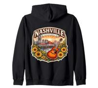 Nashville Tennessee Souvenir Città Stato Capitale Vintage Felpa con Cappuccio