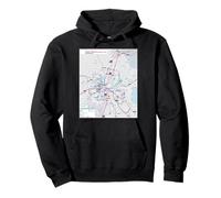 Nashville Transit Travel Art Stati Uniti Felpa con Cappuccio
