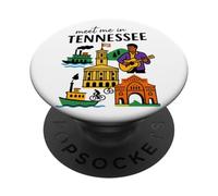 Nashville Vibes Musica Cultura Tennessee PopSockets PopGrip Adesivo