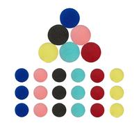 Relaxdays Naso da Clown, Set 24, Costume da Pagliaccio per Bambini e Adulti, in Spugna, Carnevale e Halloween, Colorati, Gommapiuma, 5 cm