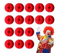 Naso da Clown,Schiuma Naso da Clown,Spugna Clown Nose Rosso,Naso da Pagliaccio,Naso da Clown in Schiuma,Nasi da Clown Rossi,Rosso Naso,Nasi di Pagliaccio Rosso,per Halloween, Natale,Circo,16 Pezzi