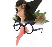 Naso Da Strega Con Occhiali Da Travestimento Per Feste Di Compleanno E Addio