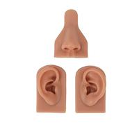 Naso Finto, Modello Orecchio Naso in Silicone Orecchio Finto Parti del Corpo in Silicone Simulazione 3D Modello Orecchio Naso Impostato per Insegnamento della Pratica del