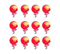 Naso rosso a LED, in ABS, 3,7 x 4 cm, confezione da 12, illuminato da circo, con fascia elastica, per travestimenti divertenti per creare un bagliore rosso brillante per eventi di Natale, feste di