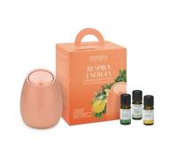 Nasoterapia Kit "Respira Energia" con diffusore a ultrasuoni Bloom Peach e 3 oli essenziali