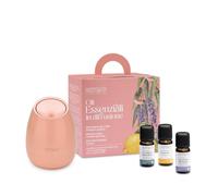 Nasoterapia "Oli Essenziali in diffusione" Diffusore a ultrasuoni Bloom Rosa e oli essenziali biologici puri e naturali al 100%