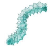 Nassa Pieghevole in Nylon Verde Pesca da 16 Sezioni | Gamberi e Pesci, Acque Dolci e Mare, Struttura Collassabile Portatile, Presa Sicura del Pescato