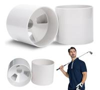 NASSMOSSE 2 Pezzi Coppa della buca da Golf, ABS Portatile da 4 Pollici in Avorio Bianco Che mettono Coppe Verdi, Accessori per Gli aiuti da Allenamento da Golf per all'aperto, Cortili, corpi