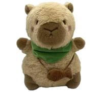 NASSMOSSE Animale di peluche che respira, animale di peluche di ansia di capibara da 11 pollici con movimento respiratorio realistico Luci musicali rilassanti Regali di compleanno per adulti Bambini