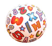 NASSMOSSE Baby Soccer Ball Pattern da Lettere Colorate 8.7 PVC Soft Soccer Ball Educational & Fine Motor Toys per casa, Scuola Materna