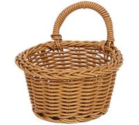 NASSMOSSE Cesto intrecciato rotondo da 5,5x3,2 pollici, organizzatore decorativo per la cucina