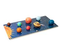NASSMOSSE Giocattolo educativo del Pianeta 3D del Modello del Sistema Solare in Legno per Il Compleanno dei Bambini in età prescolare