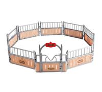 NASSMOSSE Set da gioco per stalla per cavalli, immaginario e creativo, giocattolo per cavalli con porta apribile, realistico set da gioco per stalla per bambini, ragazzi e ragazze