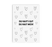 Nastami Cartolina regalo fidanzata cartolina Du bist tolle (DU HAST'S GUT)
