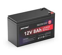 NASTIMA Batteria Ricaricabile 12V 8Ah LiFePO4 con Protezione BMS