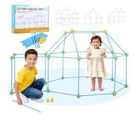 Nastopee Giocattolo da costruzione, 140 pezzi, fai da te, per costruire grotte, per bambini, supporta la creatività e il pensiero spaziale, per interni ed esterni