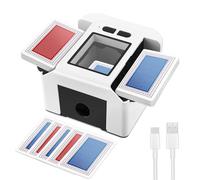 Nastopee Mischia Carte Automatico, Mescolatore Carte da Gioco Elettrico, Ricaricabile 2000mah Mischia Carte Automatico, Basso Rumore Card Shuffler per Uno, Poker, Phase 10 E Giochi di Carte