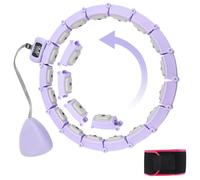 Nastopee Smart Hula Hoop Fitness Dimagrante,Con Palla A Rotazione Automatica A 360° E Fascia Di Resistenza,24 Collegamenti,Cerchio Intelligente Per Adulti,Principianti,Perdita Di Peso