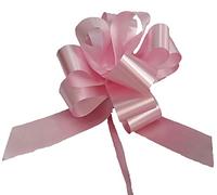 Nastri 50 Coccarde Granfiocco Piccole da Specchietto per Matrimonio, Rosa, 3 cm