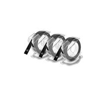 Dymo S0847730, 9mm x 3m testo bianco / sfondo nera, 3pz, nastro originale