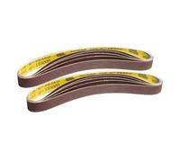 Nastri abrasivi, 10 pezzi 25 * 762 mm Nastro abrasivo Levigatrice a nastro Carta vetrata Strumenti for la lavorazione del legno Accessori 1 "x30"(Grit 80)