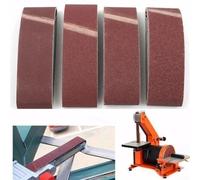 Nastri abrasivi 75 mm x 533 mm, confezione da 24 per levigatrici a nastro Bs, cinghie in ossido di alluminio compatibili con Ferm Skil e altri modelli di levigatrici stile BS (40/60/80/120 (24 pezzi)