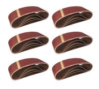 Nastri Abrasivi in Tessuto │ 10 pezzi │ 75 x 457 mm │ grana 40 │ per levigatrici a nastro │ Carta Abrasiva │ Set di Nastri Abrasivi