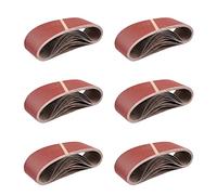 Nastri Abrasivi in Tessuto │ 25 pezzi │ 100 x 560 mm │ Mixpack (5 x grana 40/60/80/120/180 ciascuno) │ per levigatrici a nastro │ Carta Abrasiva │ Set di Nastri Abrasivi