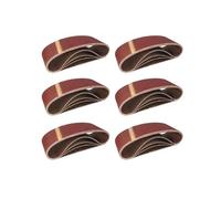 Nastri Abrasivi in Tessuto │ 25 pezzi │ 75 x 457 mm │ Mixpack (5 x grana 40/60/80/120/180 ciascuno) │ per levigatrici a nastro │ Carta Abrasiva │ Set di Nastri Abrasivi