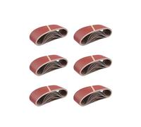 Nastri Abrasivi in Tessuto │ 25 pezzi │ 75 x 533 mm │ Mixpack (5 x grana 40/60/80/120/180 ciascuno) │ per levigatrici a nastro │ Carta Abrasiva │ Set di Nastri Abrasivi