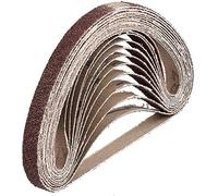 Nastri abrasivi in tessuto FD-Workstuff │ 96 pezzi │ 10 x 330 mm │ 16 x grana 40/60/80/120/180/240 │ adatto per lime a nastro │ carta vetrata │ confezione mista di nastri abrasivi