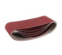 Nastri abrasivi per levigatrice 5 nastri abrasivi 75x457mm rosso scuro grane 60 80 100 120 240 for lavorazione di metallo e legno