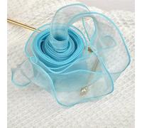 Nastri di organza, Nastro di organza in filato a di pesce, larghezza 4 cm, multicolore, diverse misure(11,2.2m)