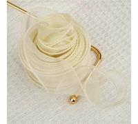 Nastri di organza, Nastro di organza in filato a di pesce, larghezza 4 cm, multicolore, diverse misure(2,10m)