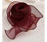 Nastri di organza, Nastro di organza in filato a di pesce, larghezza 4 cm, multicolore, diverse misure(6,2.2m)