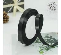 Nastri di raso da 25 iarde/rotolo, 6 mm-50 mm, fatti a mano per Natale, decorazioni per feste di matrimonio, da regalo per compleanni, nastri neri da 20 mm