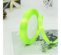 Nastri di raso da 25 iarde/rotolo, 6 mm-50 mm, nastri natalizi fatti a mano, decorazioni per feste di matrimonio, nastri da regalo per compleanni, nastro verde fluorescente da 15 mm