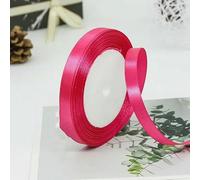 Nastri di raso da 25 iarde/rotolo, 6 mm-50 mm, natalizi fatti a mano, decorazioni per feste di matrimonio, da regalo per compleanni, nastri rosa da 50 mm