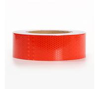 Nastri di sicurezza per transenne, Nastro riflettente 2 pollici x 82 piedi multicolore(Red)