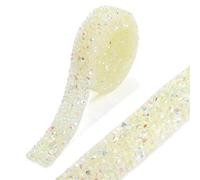Nastri di strass autoadesivi, nastro in resina con fissaggio a caldo, catena da stirare for decorazioni fai te su abiti, scarpe e oggetti d'arte(Tcitrine Ab,15mm1Yard)