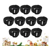 Nastri per ghirlande di Natale sulla ringhiera - 10 pezzi Cinghie regolabili per ghirlande e piante di Natale | Fissaggio per ringhiere dell'albero di Natale | Per esterni rami giardino piante verdi