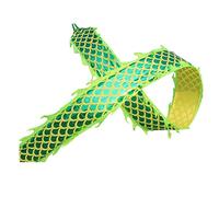 Nastri per la Danza del Drago, Draghi di Seta flut Coperta Artistica Extra Lunga in Seta con Motivo a svolazzi, Accessori Rave(Golden Green,8m/26.2ft)