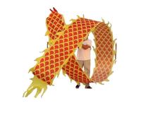 Nastri per la Danza del Drago, Draghi di Seta flut for Il Festival di Primavera, Attrezzature for Il Fitness e l'intrattenimento for Anziani, Giocattoli Popolari, Accessori for Rave(Red,10m/32.8ft)